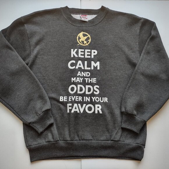 Hunger Games Mockingjay Women's Sweatshirt  'Keep Calm . . . '  Size Small USA - Picture 2 of 5